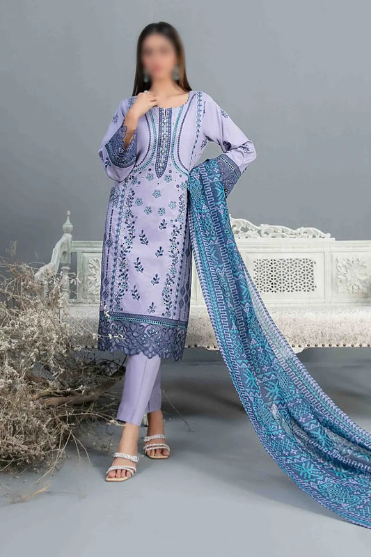 SERAI Fancy Heavy Embroidered Sateen Collection 2023 - D 9661