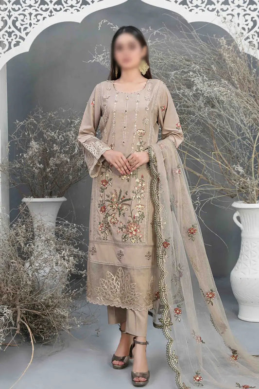 SERAI Fancy Heavy Embroidered Sateen Collection 2023 - D 9664