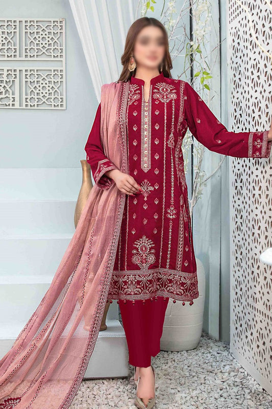 SEVERINA Fancy Heavy Embroidered Velvet Collection 2023 - TF - D 9825