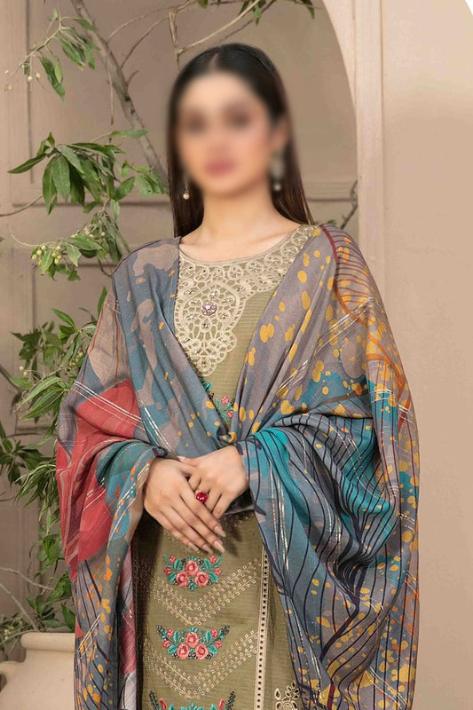 Gulfisha - Embroidered Viscose Zari Collection 2023 - D 9940