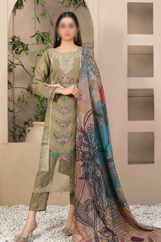 Gulfisha - Embroidered Viscose Zari Collection 2023 - D 9940