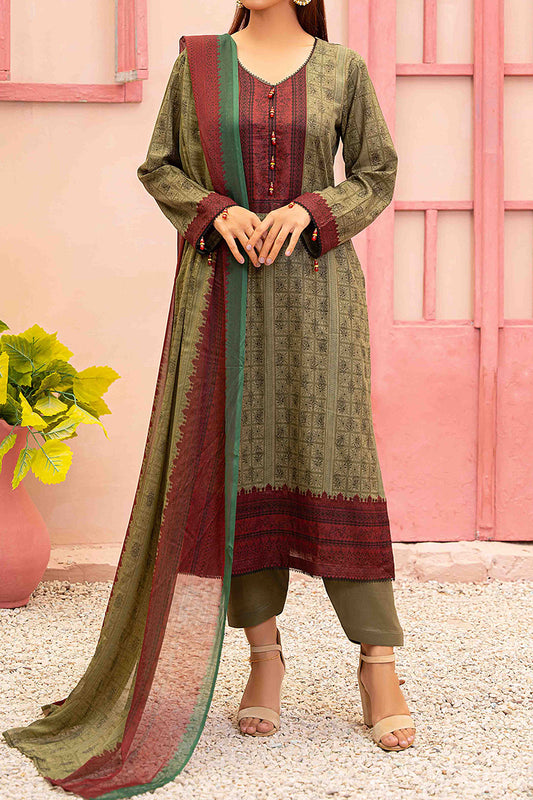 Designer Lawn Chiffon Dupatta Collection - AM - DCD 01