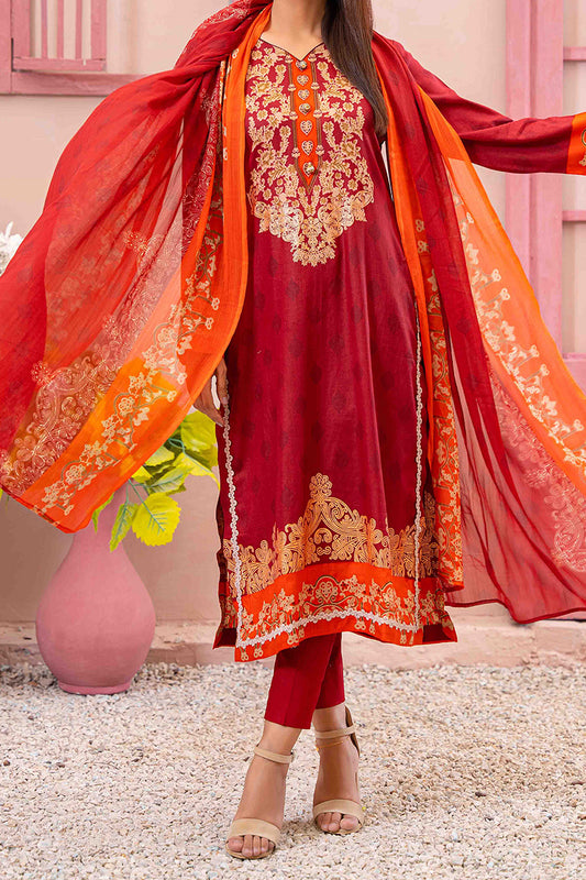 Designer Lawn Chiffon Dupatta Collection - AM - DCD 04