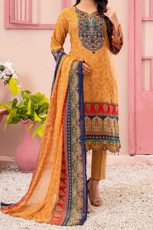 Designer Lawn Chiffon Dupatta Collection - AM - DCD 05