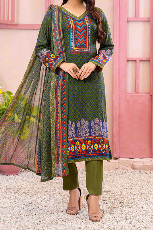 Designer Lawn Chiffon Dupatta Collection - AM - DCD 08