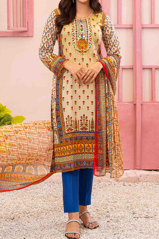 Designer Lawn Chiffon Dupatta Collection - AM - DCD 09