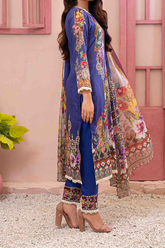 Designer Lawn Chiffon Dupatta Collection - AM - DCD 15