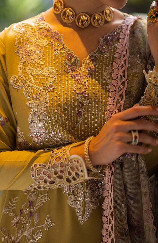 Mushq Orient Express Unstitched Luxury Lawn Collection 2024 - DELICE