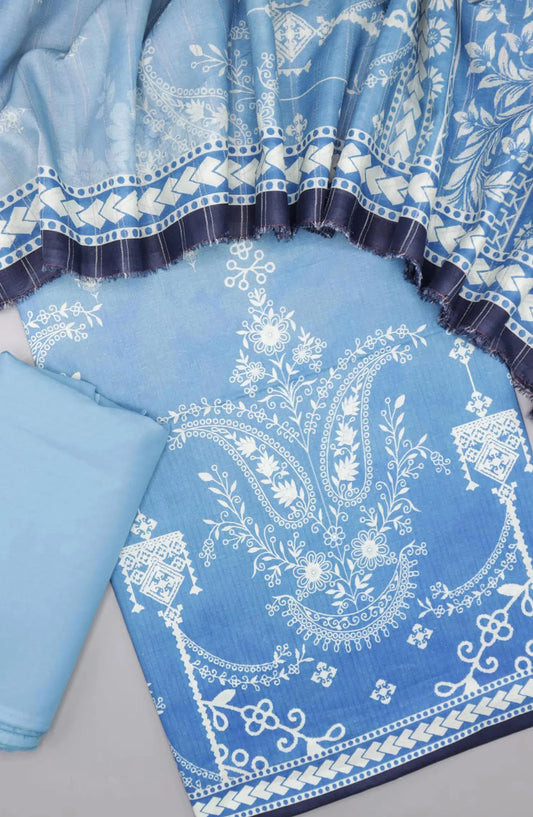 Bin Saeed Unstitched Printed Lawn Collection 2024 - BS - Design 01