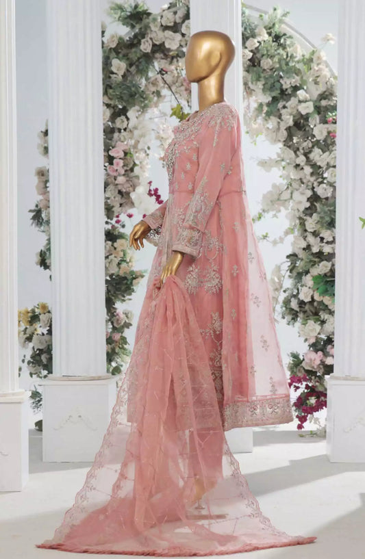 Bin Saeed Luxury Organza Frock 3Pc RTW Collection Vol 02 - Design 01