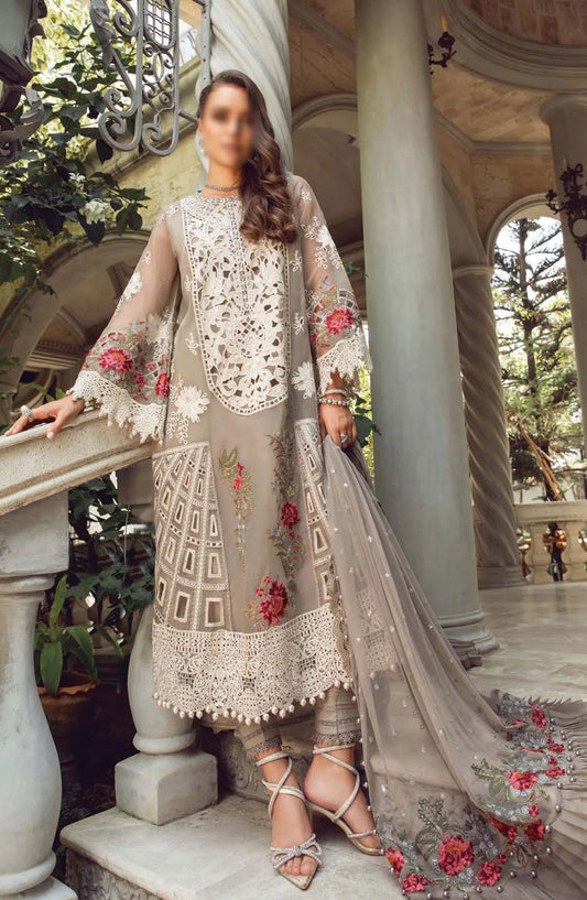 Maria B Unstitched Luxury Lawn Eid Edition 02 - Design 01