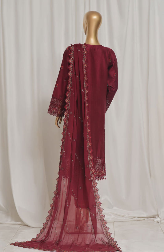 Sadabahar Luxury Embroidered Rod Silk Collection - Design 01