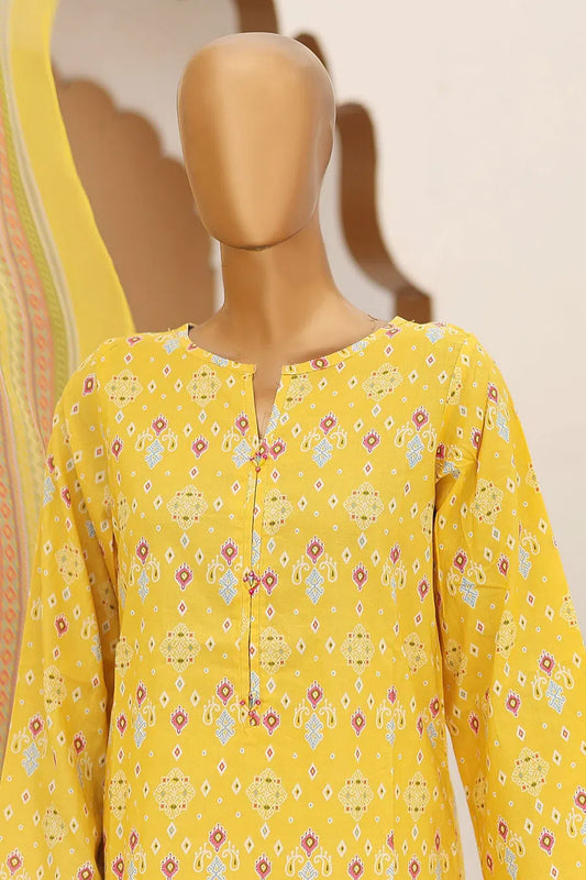 Bin Saeed Printed Lawn with Chiffon Dupatta Collection Vol 03 - Design 01