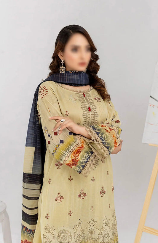 Jasmine Summer Digital Print Fancy Collection - Design 01