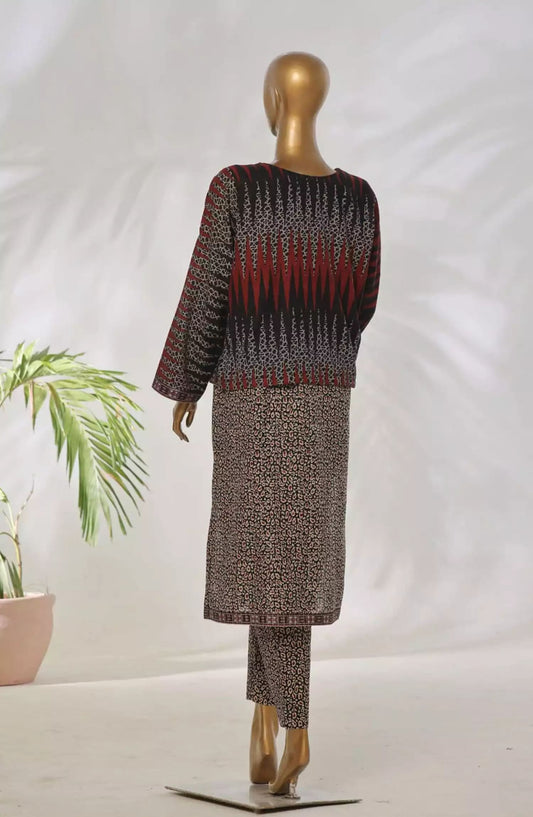 Bin Saeed Khaddar Printed Fusion Collection - Design 01