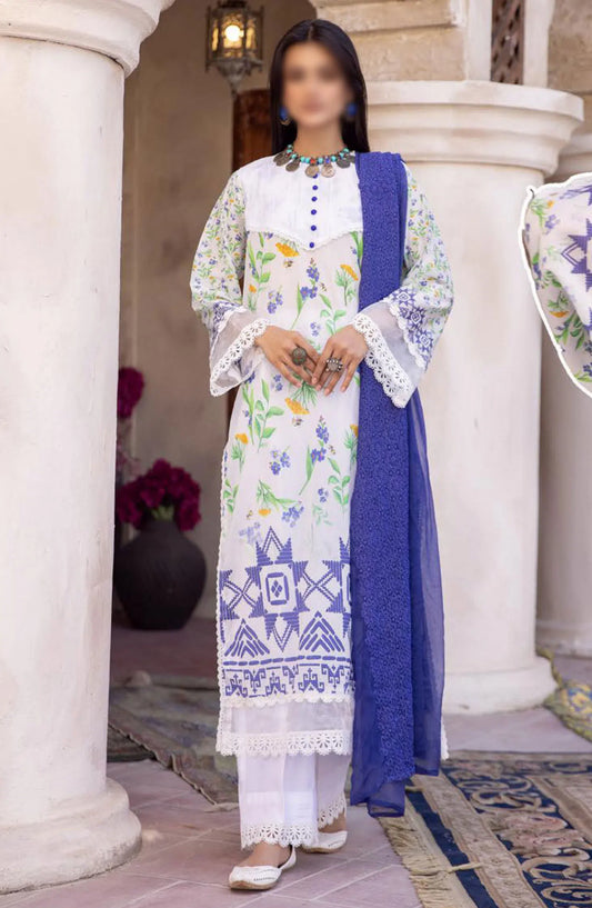 Mahees Digital Printed Lawn Collection 2024 - Design 01