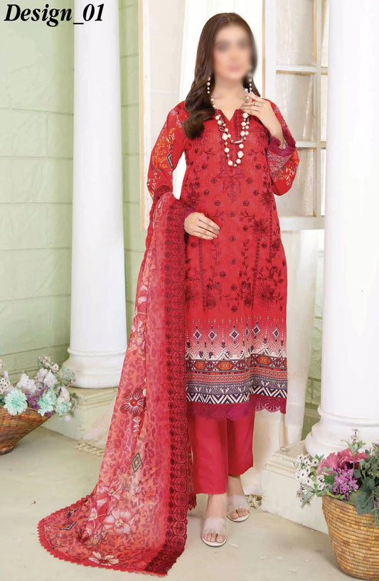 Reet Riwaj Digital Print and Embroidered Collection By Riaz Arts - Design-01