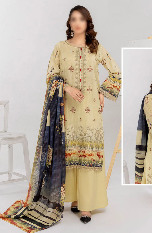 Jasmine Summer Digital Print Fancy Collection - Design 01