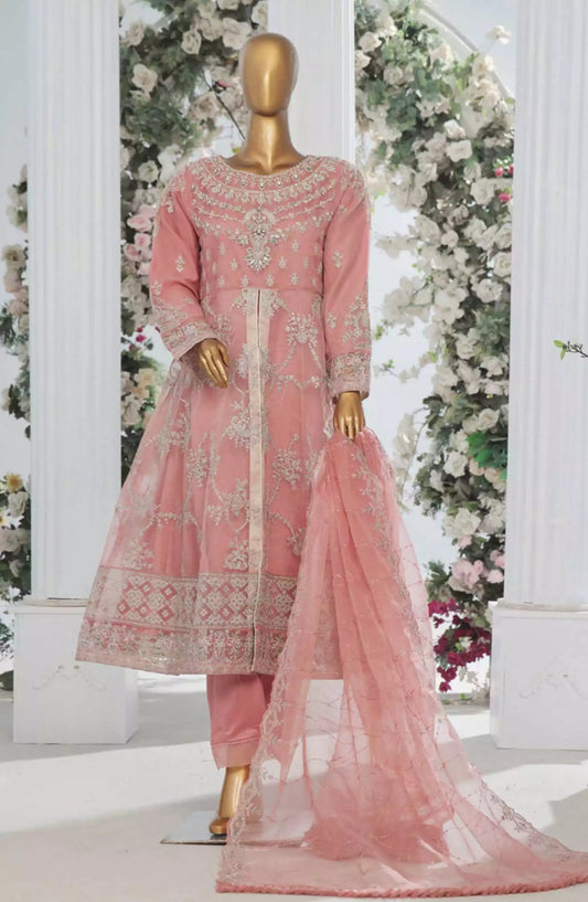 Bin Saeed Luxury Organza Frock 3Pc RTW Collection Vol 02 - Design 01