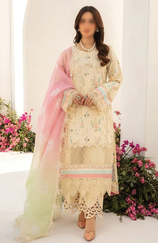 Rang Rasiya Florence Summer Edit 2024 - DESIGN-01 IVORY