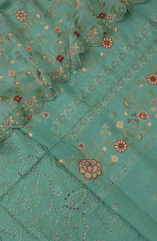 Exclusive Embroidery Unstitch Swiss Voil Collection - DESIGN-02