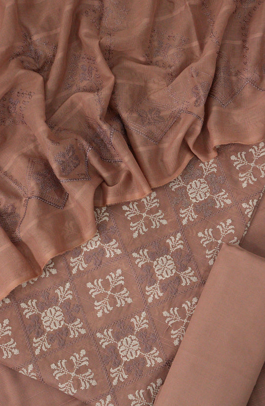 Subrang Unstitch Embroidered Lawn with Fancy Lawn Dupatta - DESIGN-02