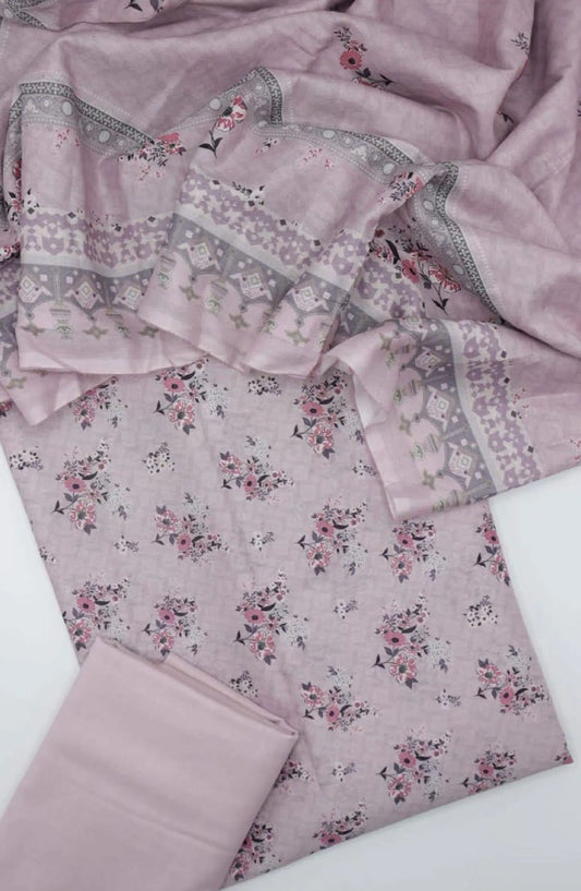 Pastels Vol-2 Mother's Printed Lawn Collection 2024 By Amna Khadija - Design 02