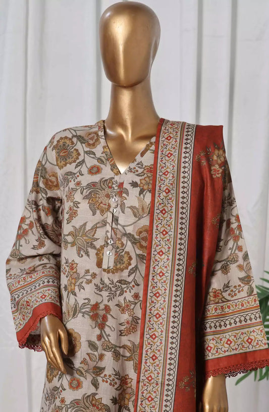 Sadabahar Khaddar Stitched Printed Collection 2024 - Design 02