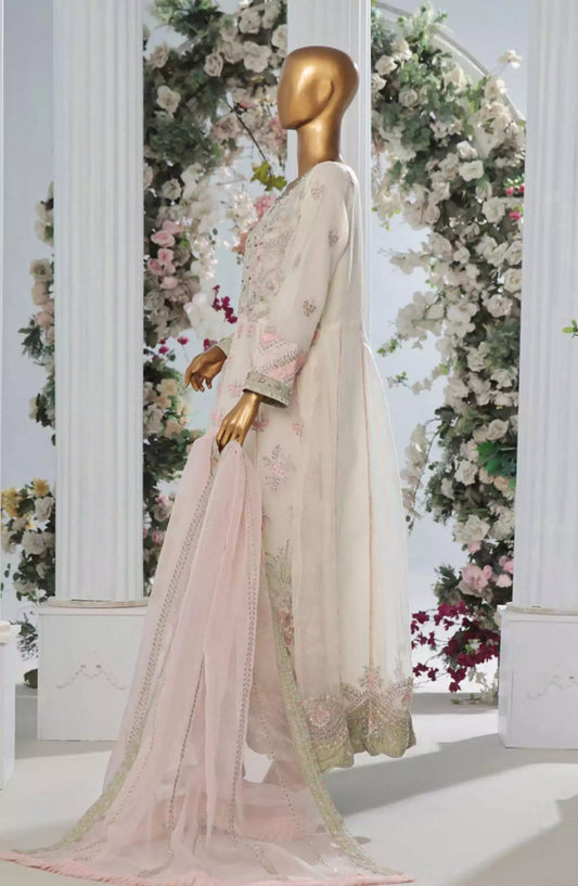 Bin Saeed Luxury Organza Frock 3Pc RTW Collection Vol 02 - Design 02