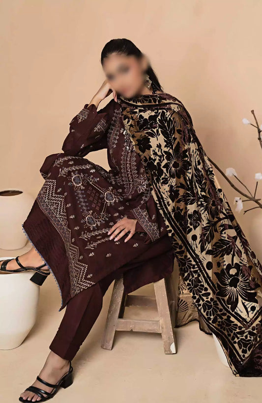 Queen Winter Palachi Shawl Luxurious Collection - Design 02