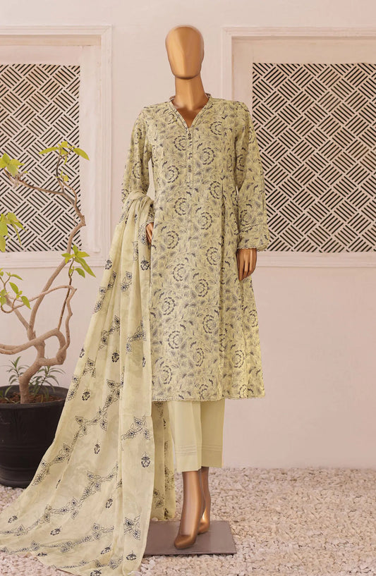 HZ Threads Embroidered Collection 2024 - Design 02