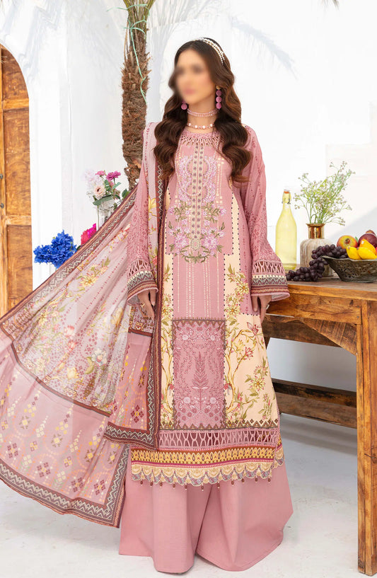 Saira Bano Printed Embroidered Lawn Collection - Design 02