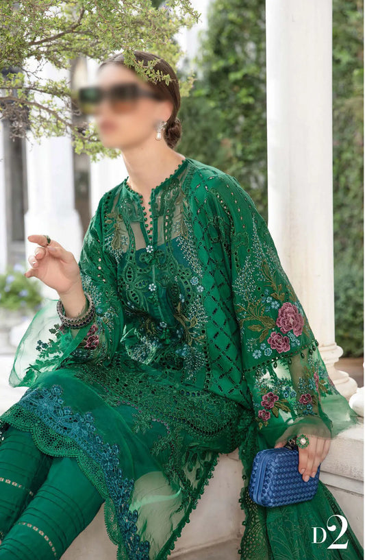 Maria B Unstitched Luxury Lawn Eid Edition 02 - Design 02