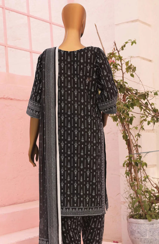 MTF Black Obsession Digital Printed Lawn Collection 2024 - DESIGN-02