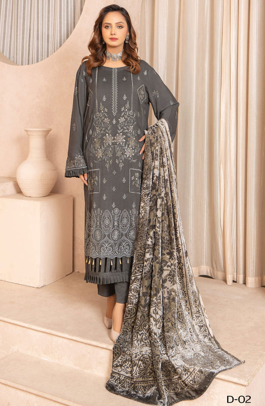 Queen Winter Palachi Shawl Luxurious Collection vol 02 - Design 02