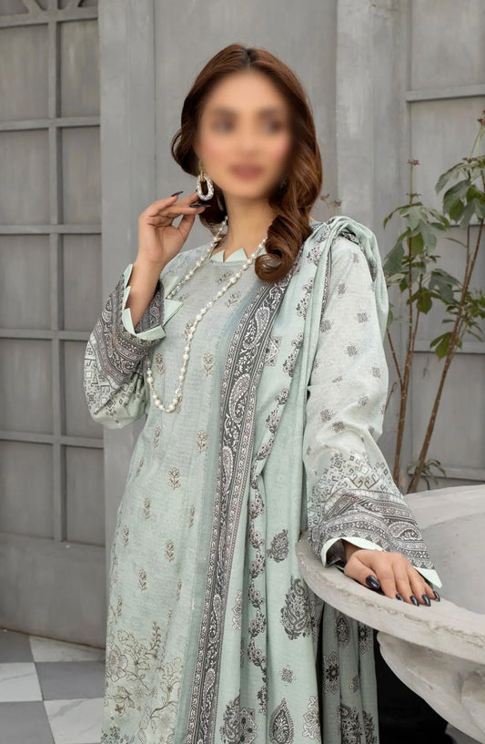 Tabeer Digital and Embroidered Lawn Collection 2024 - Design 02