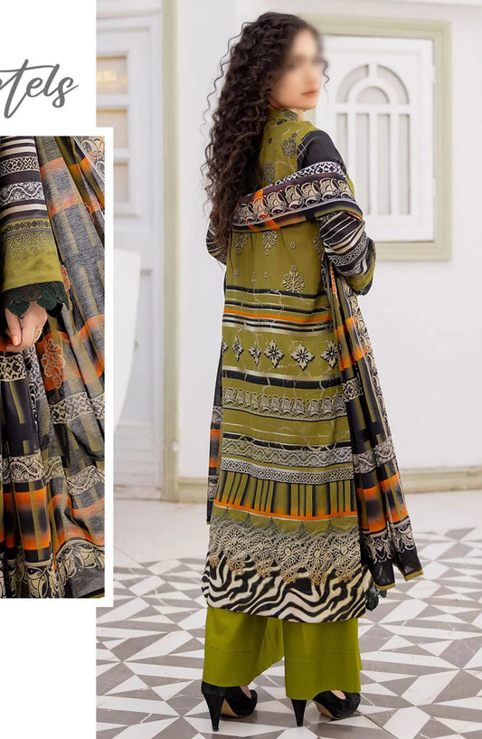 Heer Lawn Digital Print and Embroidered Vol 03 Collection - Design 02