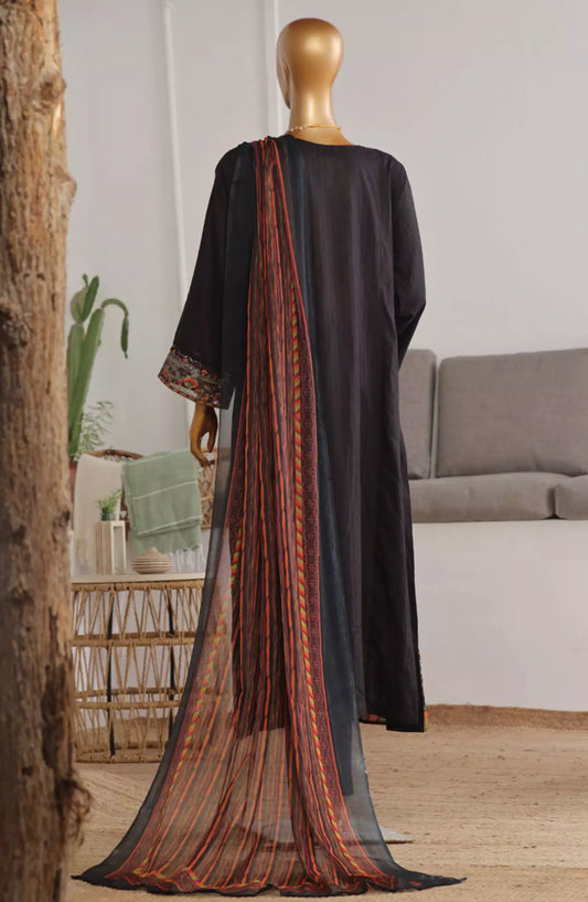 Bin Saeed Embroidered Frocks Jacquard Festive Collection Vol 01 - DESIGN-02