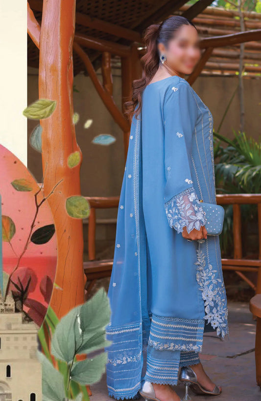 Guzel AQS Formal Festive Stitched 3 Pcs Chiffon Collection - Design 02