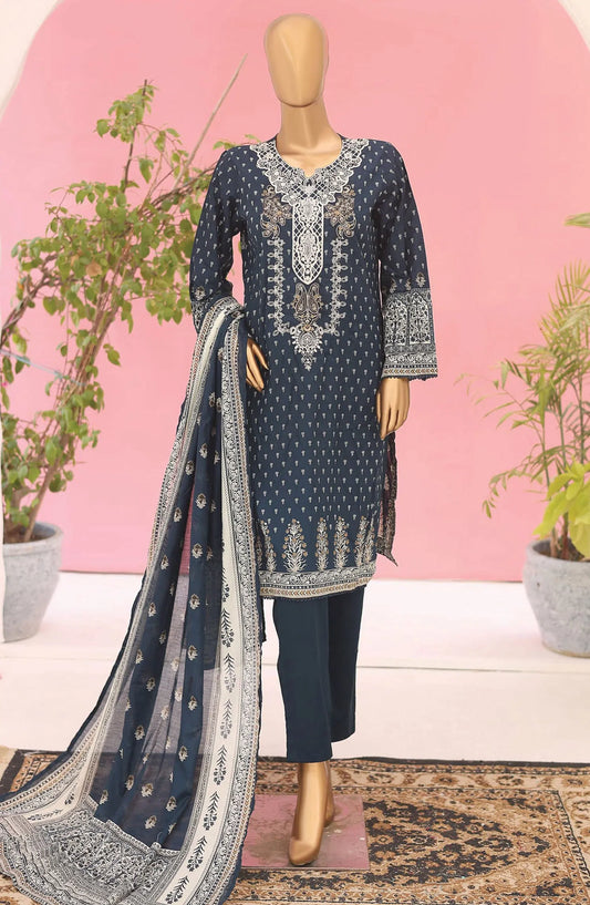 Bin Saeed  Exclusive Embroidered 3 PC Collection 2024 - Design 02