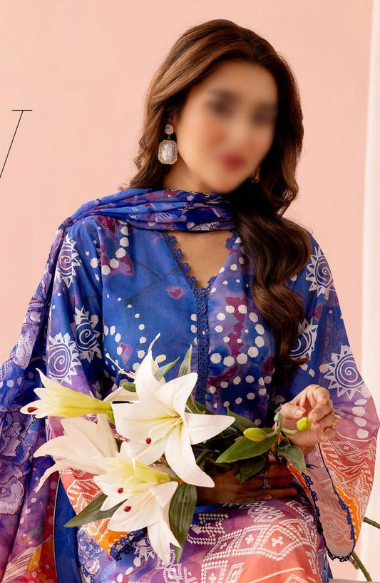 Zarkis Printed Lawn Collection By Riaz Arts - DESIGN-02