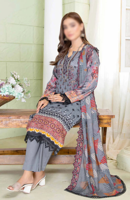 Reet Riwaj Digital Print and Embroidered Collection By Riaz Arts - Design-02