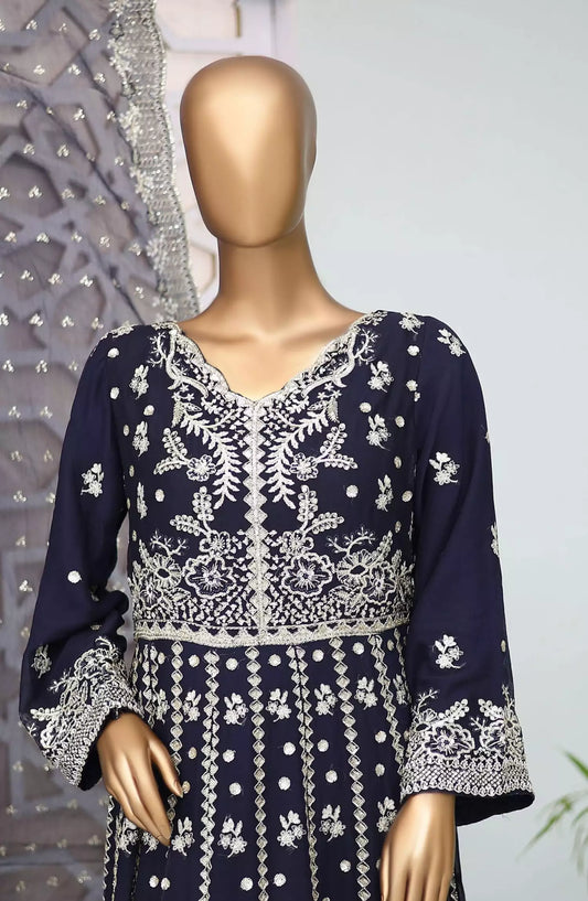 Bin Saeed Shazlin Exclusive Luxury Chiffon Frock Collection - Design 02