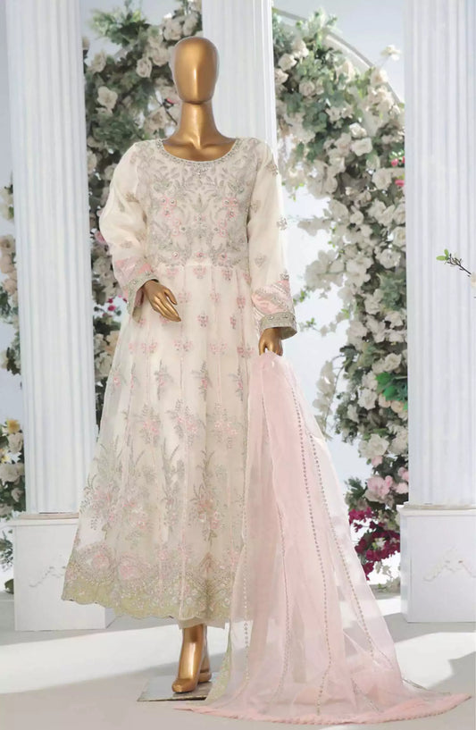 Bin Saeed Luxury Organza Frock 3Pc RTW Collection Vol 02 - Design 02