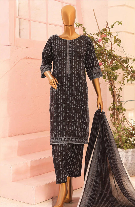 MTF Black Obsession Digital Printed Lawn Collection 2024 - DESIGN-02