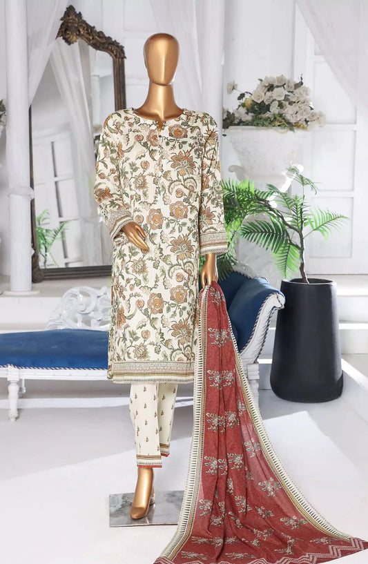 HZ Nayab Digital Printed Doriya Voile Lawn Dupatta Collection Vol 03 - Design 02