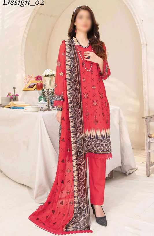 Andaaz Digital Printed and Embroidered Collection By Riaz Arts Chp 02 - DESIGN-02