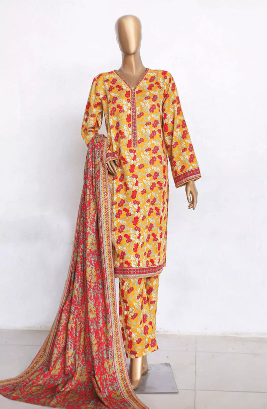 Bin Saeed Khaddar Winter Collection 2024 - Design 02