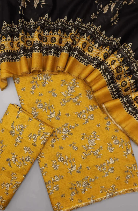 Bin Saeed Unstitched Printed Lawn Collection 2024 Vol 05 - Design 03