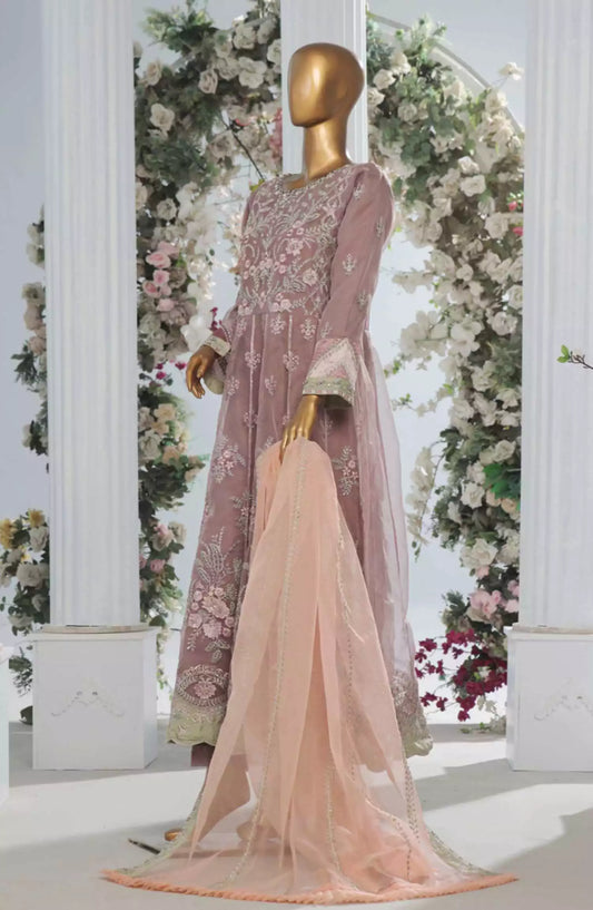 Bin Saeed Luxury Organza Frock 3Pc RTW Collection Vol 02 - Design 03